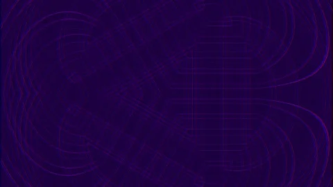 Abstract geometric data flow background | Minimalist neon tech network visu.. Stock Footage 336887628