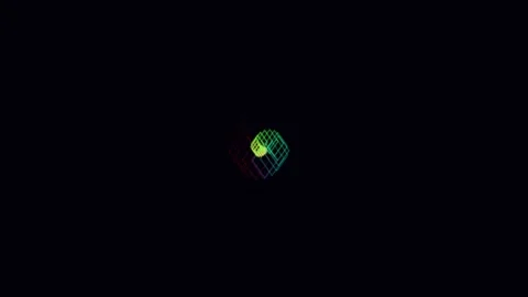 Abstract Geometric Data Visualization Background Loop for Tech Videos Stock Footage 336837290