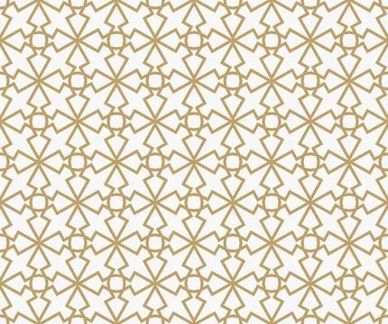 Abstract geometric decoration pattern with lines. A seamless vector backgroun Stock Illustration