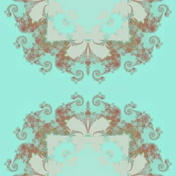 Abstract geometric decorative tile - computer generated pattern Stock Illustration