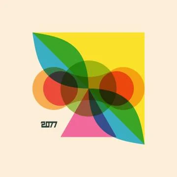 Abstract geometric design. Applicable for banners, placards, posters, flyers. Stock Illustration