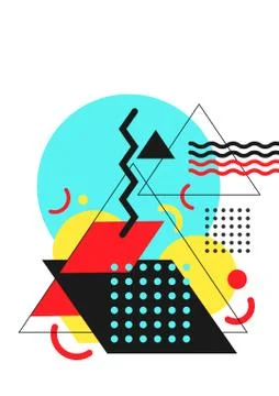 Abstract geometric design background. Art template. Vector illustration. Stock Illustration