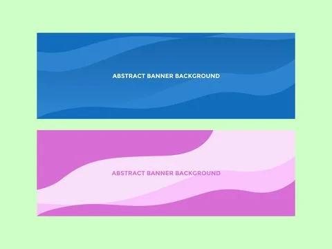 Abstract geometric design banner web template. Vector liquid shape layout b.. Stock Illustration