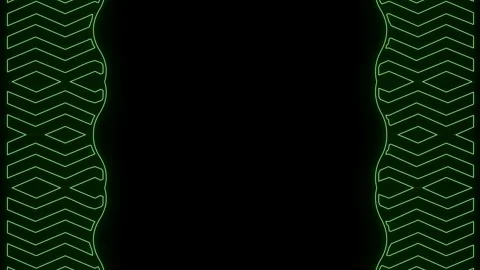 Abstract Geometric Design with a Black Background Stock Footage 284391135