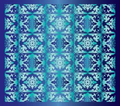 Abstract geometric design (blue) Stock Illustration