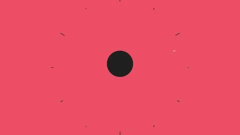 Abstract Geometric Design with Central Black Square and Bold Red Circular P.. 스톡 동영상 341926629