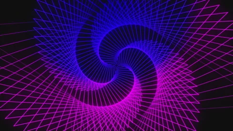 Abstract geometric design. Clear neon lines. Beautiful motion stylish video. Stock Footage 282586609