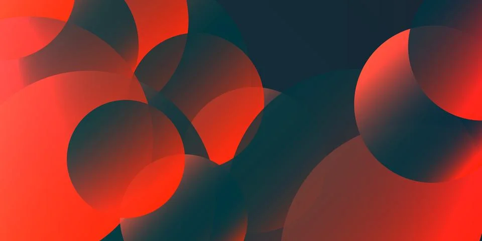 Abstract geometric design colored in bold dark shades of red. A modern, dyn.. Stock Illustration