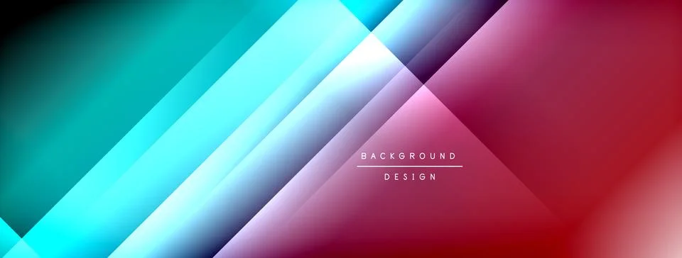 Abstract geometric design. Diagonal lines create vibrant color gradients. Modern イラスト素材