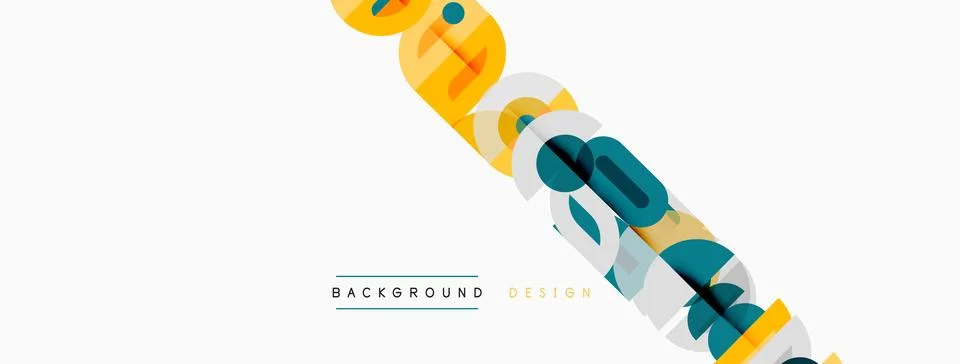 Abstract geometric design. Diagonal lines, vibrant colors, simple shapes crea Illustrazione stock