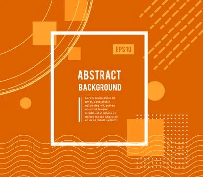 Abstract geometric design with different shapes and lines. Vector illustration Stock Illustration