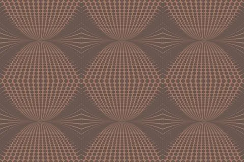 Abstract geometric design with dotted lines in the square shape. Contempora.. Stock Illustration