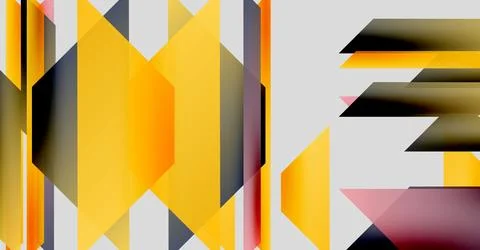 Abstract geometric design featuring bold colors, angular shapes, text 10E. Illustrazione stock