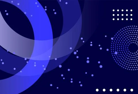 Abstract geometric design featuring circles and patterns in vibrant color p.. Stock Illustration