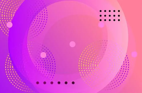 Abstract geometric design featuring circles and patterns in vibrant color p.. Stock Illustration