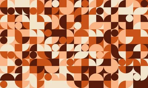 Abstract geometric design featuring seamless shapes and mosaic texture. Ideal Stock Illustration