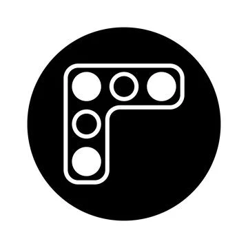 Abstract geometric design featuring white circles interconnected within a c.. Stock Illustration