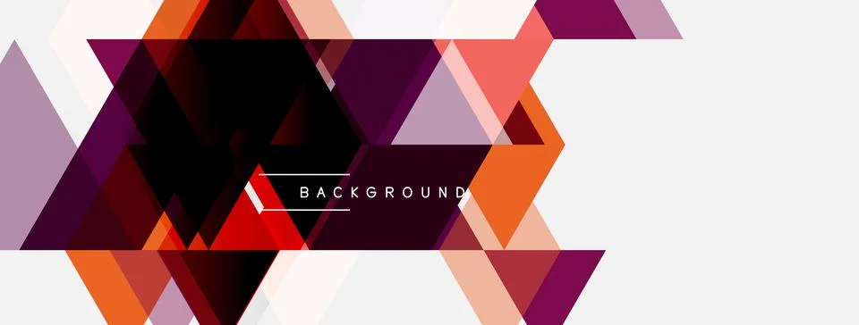 Abstract geometric design. Hexagons, triangles create dynamic pattern. Warm 스톡 일러스트