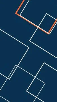 Abstract geometric design with intersecting red and white lines on a deep b.. Stock Illustration