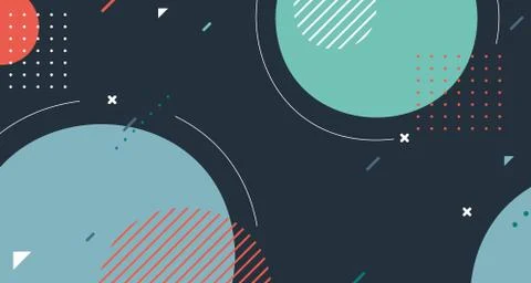 Abstract geometric design of minimal template artwork pattern element Stock Illustration