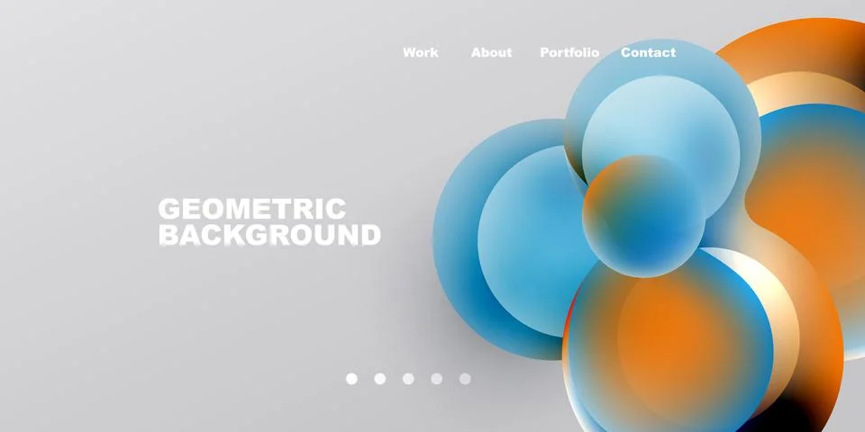 Abstract geometric design. Overlapping circles create dynamic visual effect. 스톡 일러스트