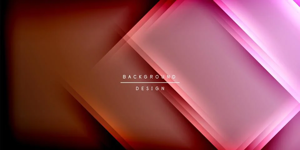 Abstract geometric design. Overlapping layers create glowing effect. Pink, イラスト素材