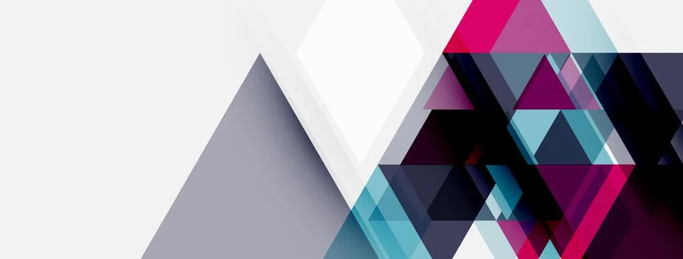 Abstract geometric design. Overlapping polygons create dynamic visual effect. Stockillustratie