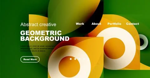 Abstract geometric design. Overlapping shapes create dynamic visual interest. Stockillustratie