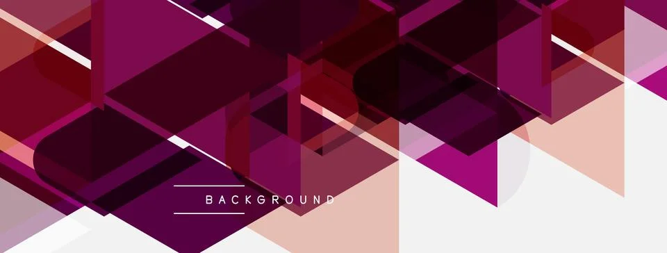 Abstract geometric design. Overlapping shapes create dynamic visual texture. Illustrazione stock