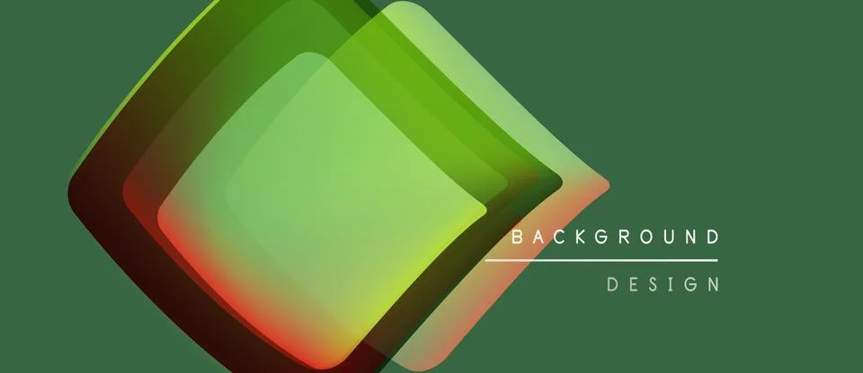 Abstract geometric design. Overlapping squares create vibrant color gradients Stockillustratie