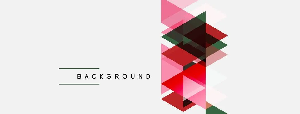 Abstract geometric design. Overlapping squares, triangles create modern 스톡 일러스트