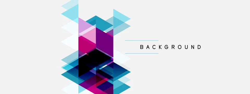 Abstract geometric design. Overlapping squares create dynamic visual effect. Illustrazione stock