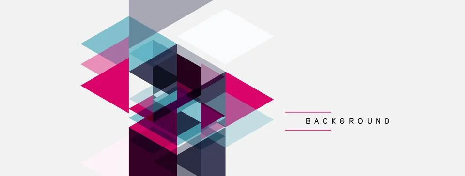 Abstract geometric design. Overlapping squares create dynamic composition. .. 스톡 일러스트