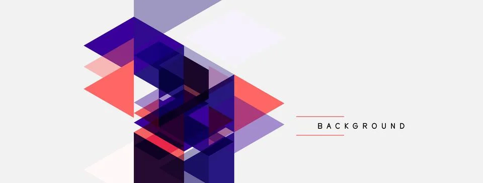 Abstract geometric design. Overlapping squares create dynamic visual effect. Illustrazione stock