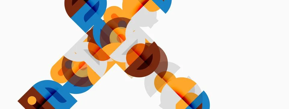 Abstract geometric design. Overlapping squares, rectangles create dynamic Illustrazione stock