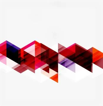 Abstract geometric design. Overlapping triangles create dynamic wave pattern. Stock Illustration