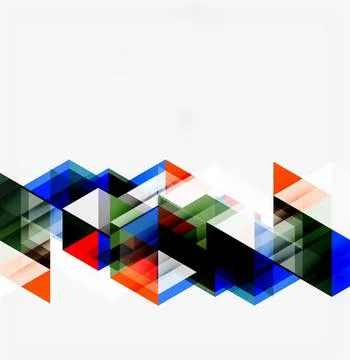 Abstract geometric design. Overlapping triangles create dynamic visual textur Illustrazione stock