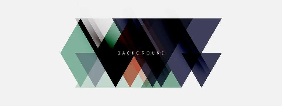 Abstract geometric design. Overlapping triangles create modern background. .. Illustrazione stock