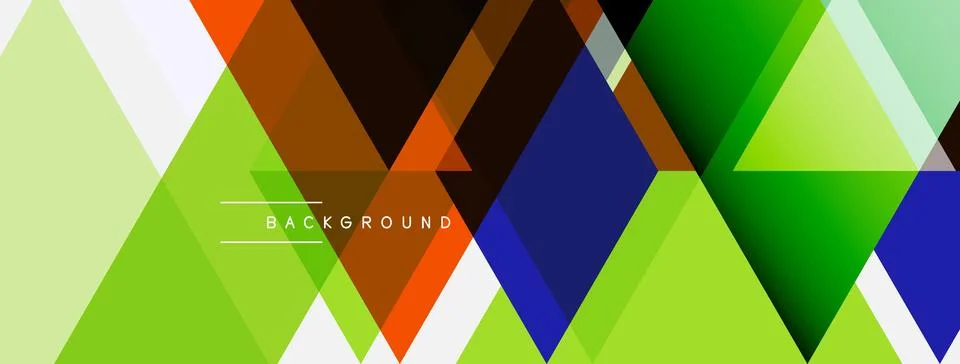 Abstract geometric design. Overlapping triangles create vibrant, modern イラスト素材