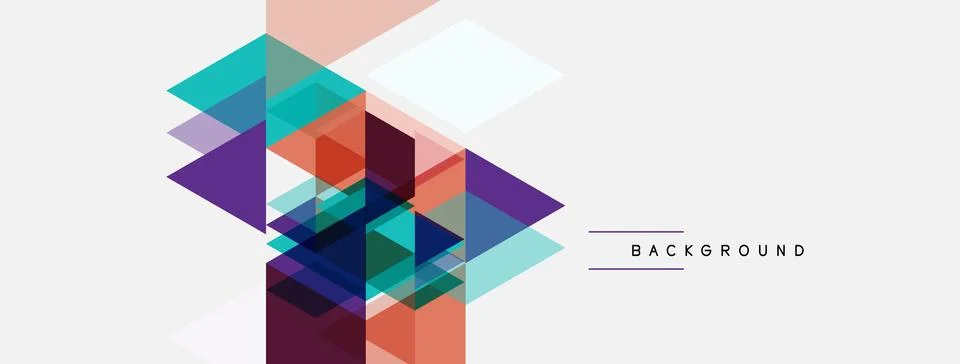 Abstract geometric design. Overlapping triangles create dynamic composition. 스톡 일러스트
