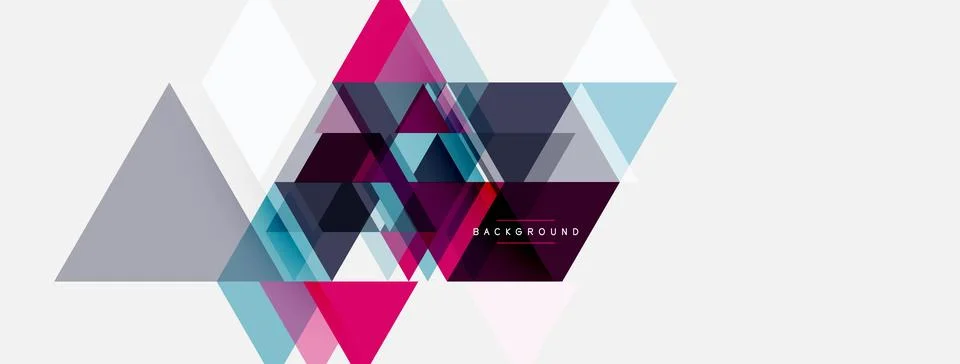 Abstract geometric design. Overlapping triangles create dynamic composition. 스톡 일러스트