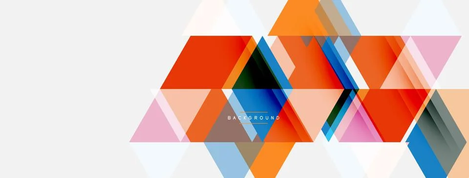 Abstract geometric design. Overlapping triangles, hexagons create dynamic 스톡 일러스트