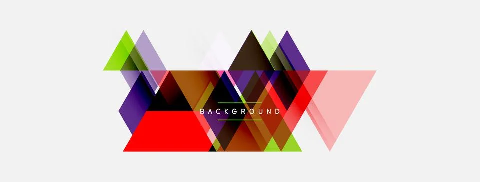 Abstract geometric design. Overlapping triangles create dynamic visual textur 스톡 일러스트