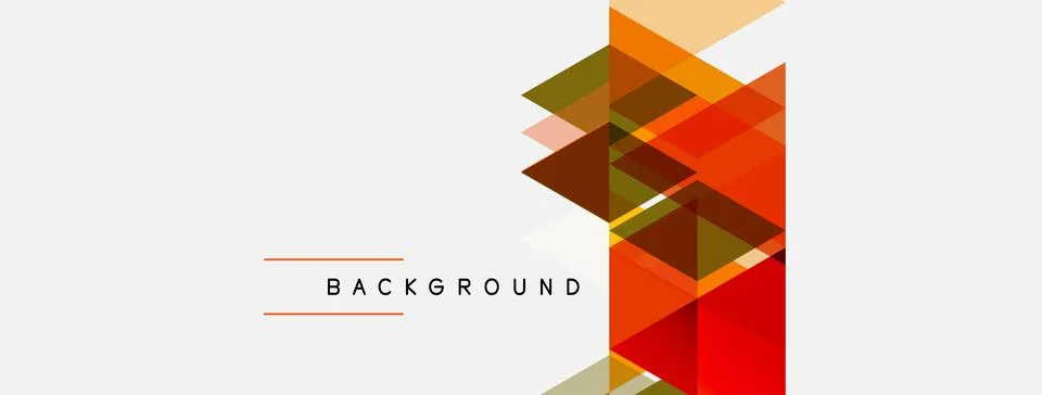 Abstract geometric design. Overlapping triangles create dynamic visual effect Stock Illustration