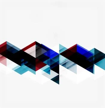 Abstract geometric design. Overlapping triangles create dynamic wave pattern. Stock Illustration