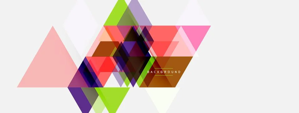 Abstract geometric design. Overlapping triangles create vibrant, modern 스톡 일러스트