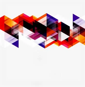 Abstract geometric design. Overlapping triangles create dynamic pattern. Vi.. 스톡 일러스트
