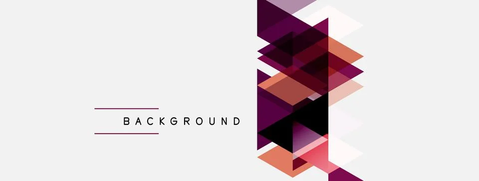 Abstract geometric design. Overlapping triangles create dynamic visual textur Stockillustratie