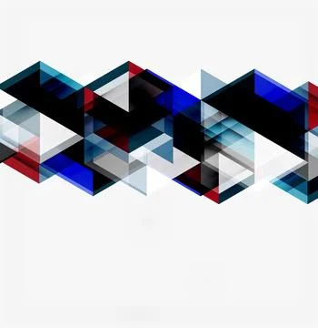 Abstract geometric design. Overlapping triangles create dynamic wave pattern. 스톡 일러스트