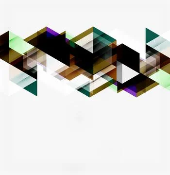 Abstract geometric design. Overlapping triangles create dynamic pattern. Illustrazione stock